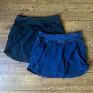 Outdoor Voices Active Skort Size Small Black & Blue - set of two